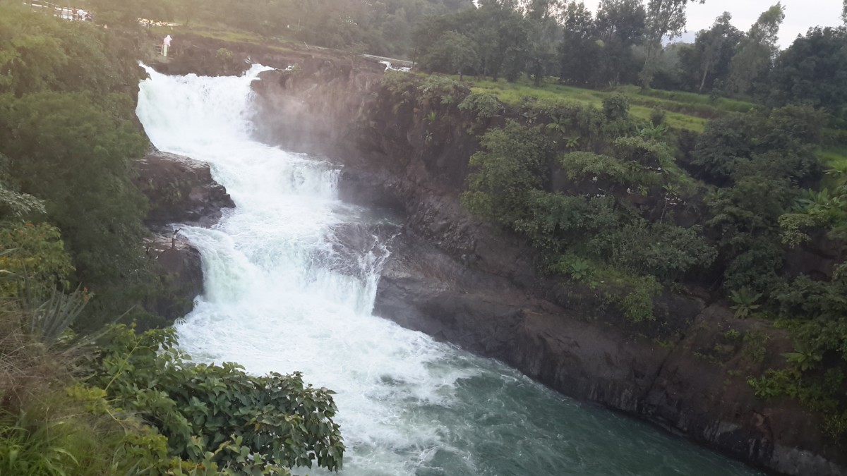 Randha Falls Bhandardara at full monsoon flow with powerful waterfall August 2026